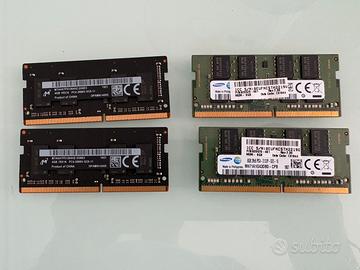 Ram (8Gb) = 2x 4Gb e (16Gb) = 2x 8Gb