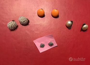 Orecchini  vintage a clip e a lobo Anni ’60