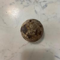 palla di cannone in ferro 