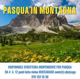 PASQUA IN MONTAGNA DA 4 a 11 posti letto