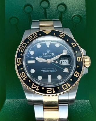 Rolex GMT Master II Acciaio e Oro 116713LN