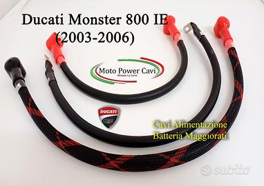 Ducati Monster 800 (03-06) Cavi Batteria maggiorat