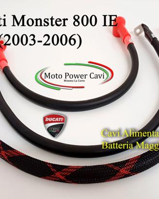 Ducati Monster 800 (03-06) Cavi Batteria maggiorat