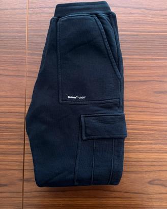 Off-White Logo-Print Cotton-Jersey Cargo taglia M