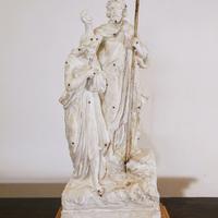 antica scultura preparatoria gesso battesimo Gesù