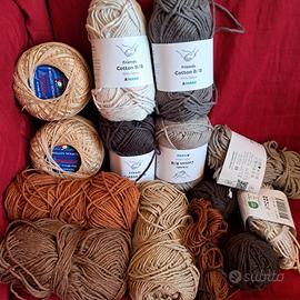 gomitoli cotone 8/8 Hobbii e tropical 600 grammi 