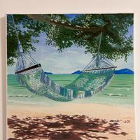 Quadro acrilico fatto a mano 45x45
