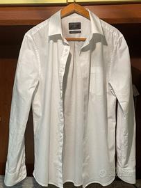 Camicia Bianca Taglia M 100% Cotone