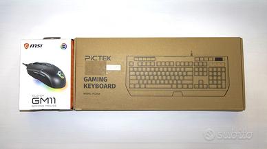 Tastiera e mouse gaming/ufficio