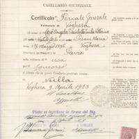 vecchio documento penale città di Voghera