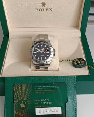 Rolex Explorer II referenza 226570 anno 2024