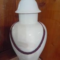 COLLANA DONNA 🚺 VINTAGE di GRANATO ROSSO LAVORATA