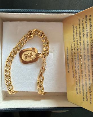 bracciale oro 18k con ciondolo