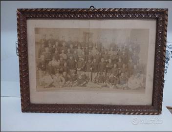 Foto Antica Banda Militare WW1 - Cornice d'Epoca