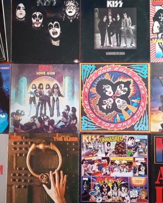 Collezione 15 Vinili gruppo rock Kiss
