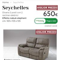 Divano 2 posti 