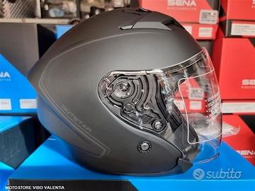 Casco jet sena outstar bluetooth open face matt