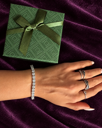 Bracciale Tennis Moissanite 5 mm S925 – 17