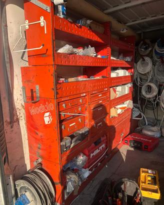 Scaffallatura in ferro per Fiat Ducato