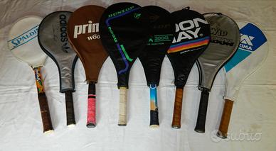 8 racchette Tennis con custodia e palline