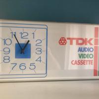 Lampada neon /orologio TDK