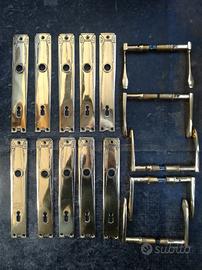 Maniglie art deco in ottone