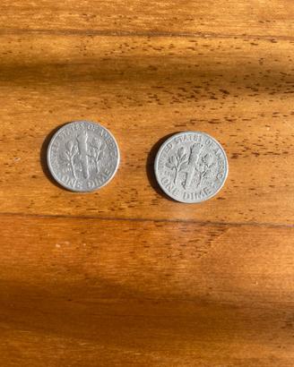 Moneta 1 DIME US Roosevelt Silver