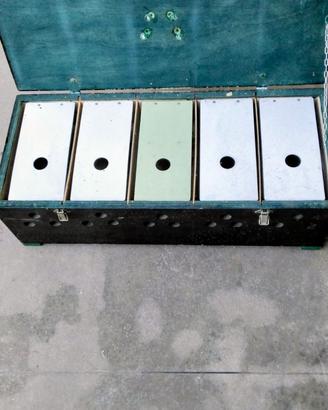 2 TRASPORTINI  PER VOLATILI VARI 5 POSTI 