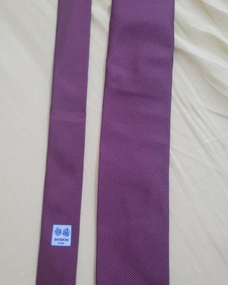 cravatta battistoni, colore viola, blu
