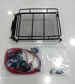 Portapacchi Rc con 4 Faretti LED Crawler Scaler