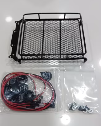 Portapacchi Rc con 4 Faretti LED Crawler Scaler