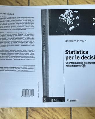 Libro universitario statistica per le decisioni