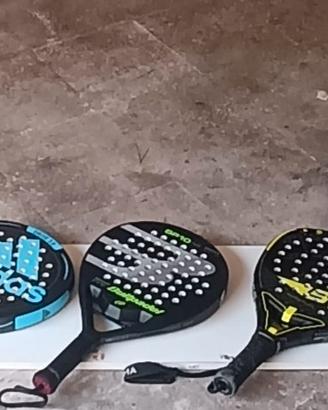 quattro racchette da padel più borsone 