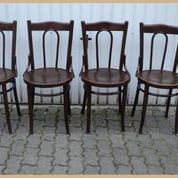 4 sedie antiche thonet con archetto