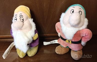 Due peluche Ferrero Disney i 7 nani: Eolo e Pisolo