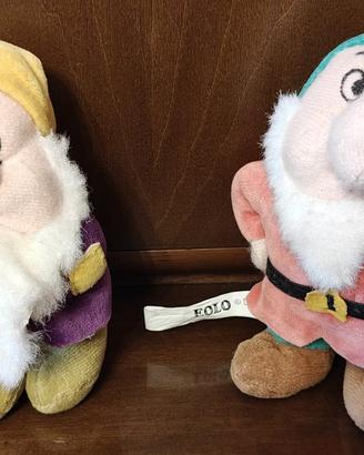 Due peluche Ferrero Disney i 7 nani: Eolo e Pisolo