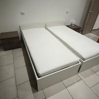 2 letti singoli Ikea malm struttura+materasso