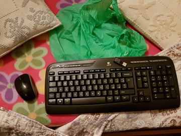 Tastiera x pc logitech keyboard Nera