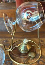 Bicchieri Napoleon in vetro soffiato e oro + scald