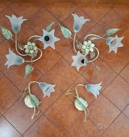 2 lampadari + 2 applique 