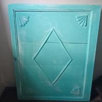 Anta in legno, antica, dipinta