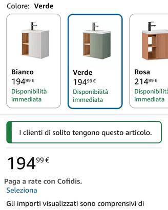 MOBILE BAGNO compatto - NUOVO, GIÀ MONTATO! -