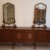 Mobile da soggiorno degli anni '60 con specchi