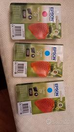 cartucce 29 stampante epson XP355 magenta e ciano