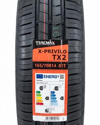 4 Pneumatici 165/70 R14 Tracmax Privilo Tx - 2 Xl