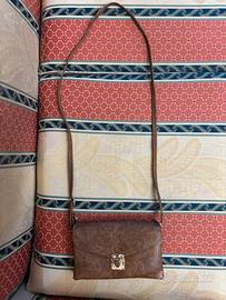 Borsa marrone in eco-pelle