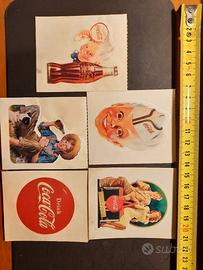 figurine stickers adesivi coca cola anni 70 80