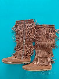 Minnetonka 5 Frange Originali T652 DustyBrown