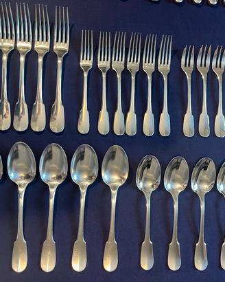Set 51 posate Christofle Cluny placate argento