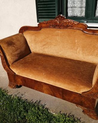 Divano antico stile Luigi Filippo